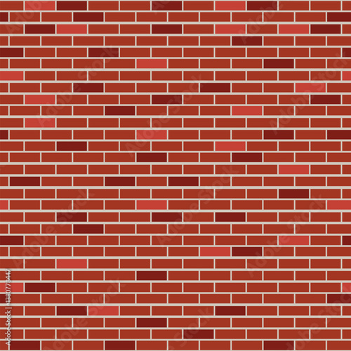 Red Brick Wall texture Background vector illustration