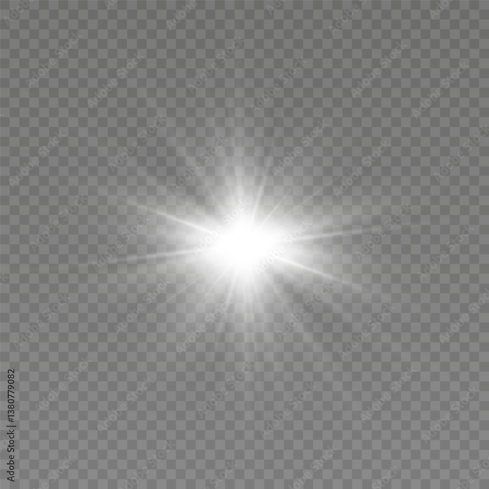 Vector transparent sunlight. Bright flash. Special light effect Vector transparent sunlight. Bright flash. Special light effect