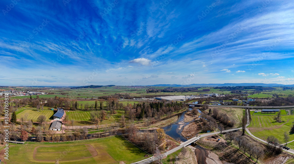 Naklejka premium Donau Zusammenfluss von Brigach und Breg