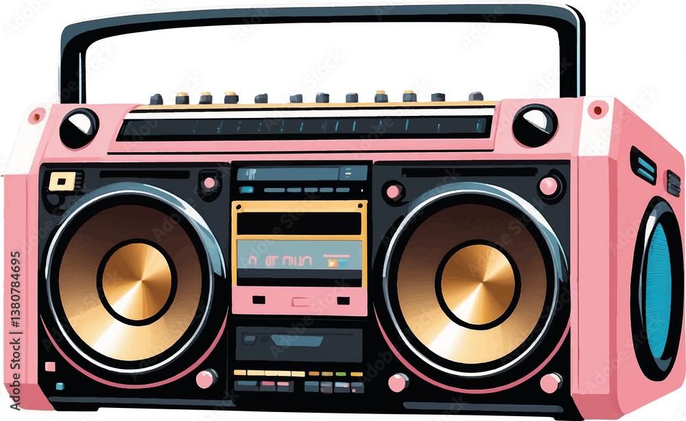 Fototapeta premium Retro Boombox