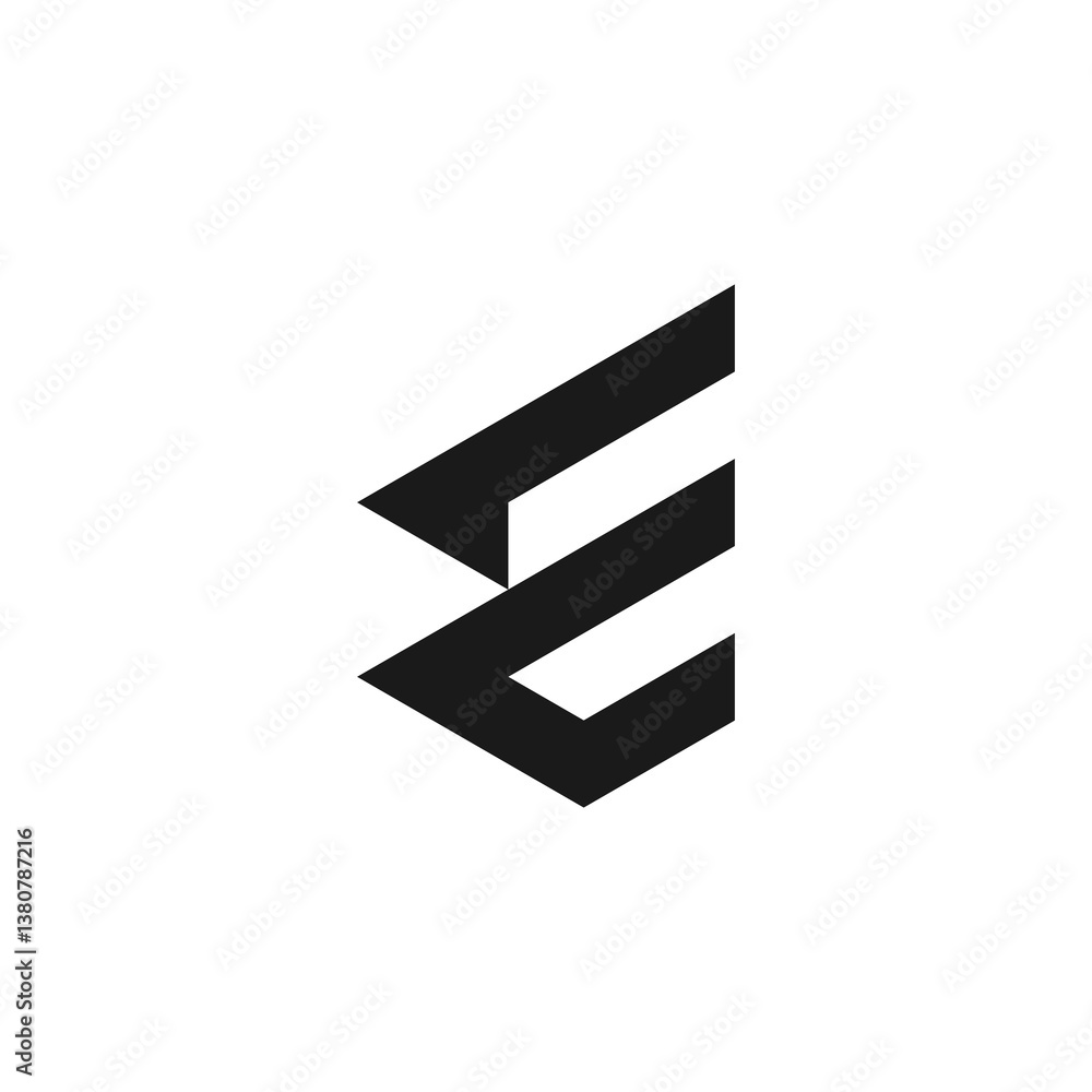 letter E logo letter E logo