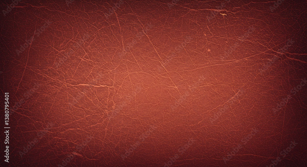Fototapeta premium Crimson Leather Texture Deep Red Textured Background Russet Hues A Worn Surface Aged Leather Rich In Tone Burgundy Abstract Surface Subtle Texture Dark Red Tones AI Generated