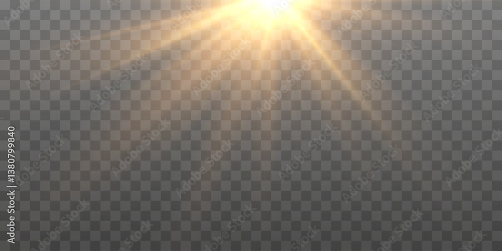 Vector transparent sunlight.Rays of warm light.Bright sun.Sun effect
Vector transparent sunlight.Rays of warm light.Bright sun.Sun effect