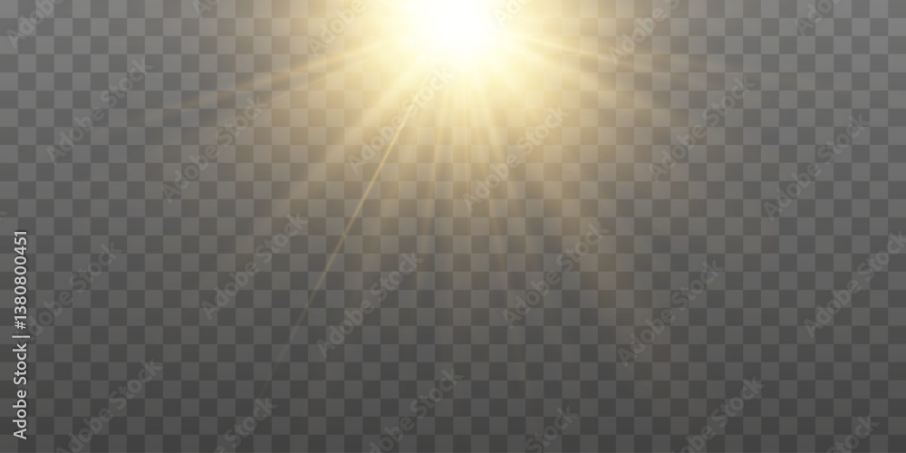 Vector transparent sunlight.Rays of warm light.Bright sun.Sun effect
Vector transparent sunlight.Rays of warm light.Bright sun.Sun effect