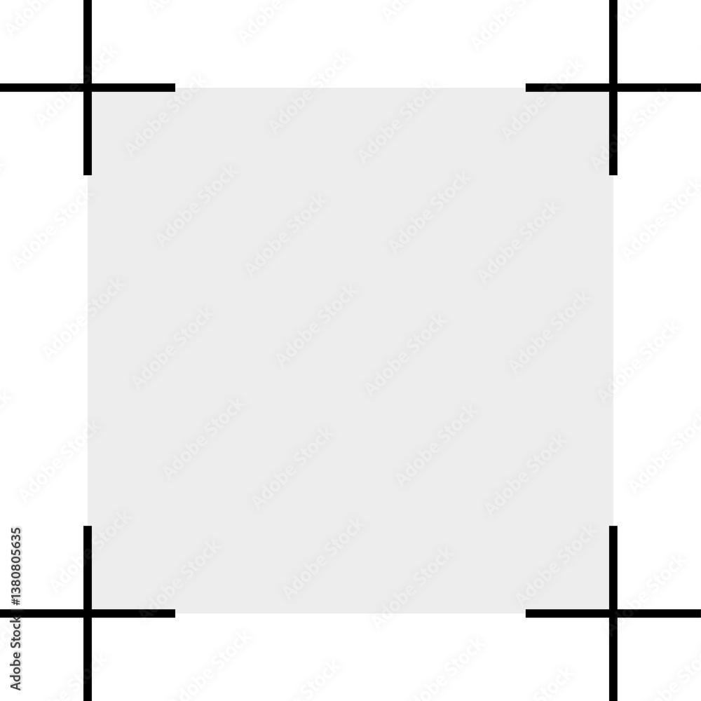 Simple flat retro frames set collection Simple flat retro frames set collection