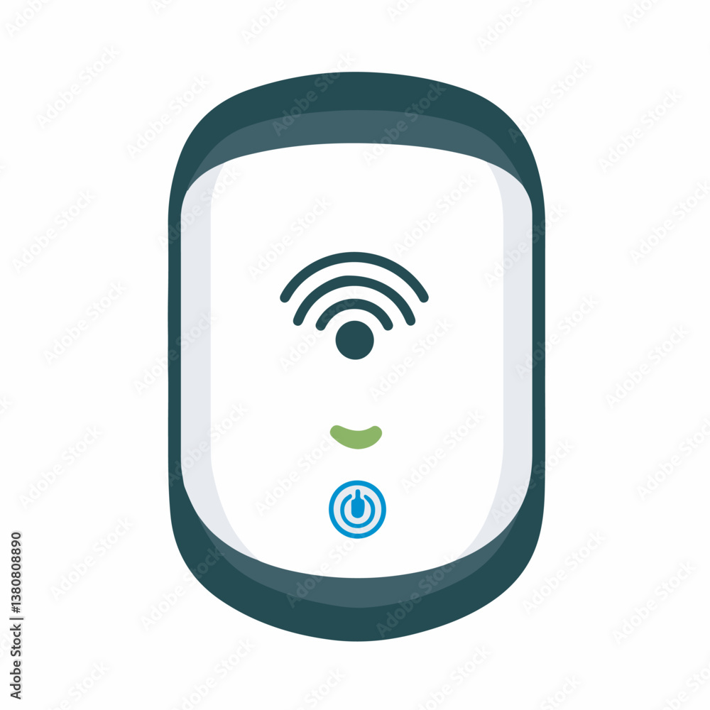 Smart device transmits signal displaying operational status indoors Smart device transmits signal displaying operational status indoors