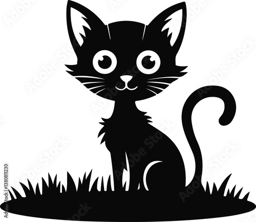 Cat Lover Silhouette Illustration Art