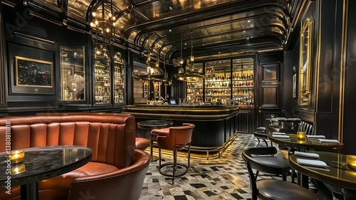 Opulent Bar Interior Design: Luxurious Lounge and Whiskey Bar