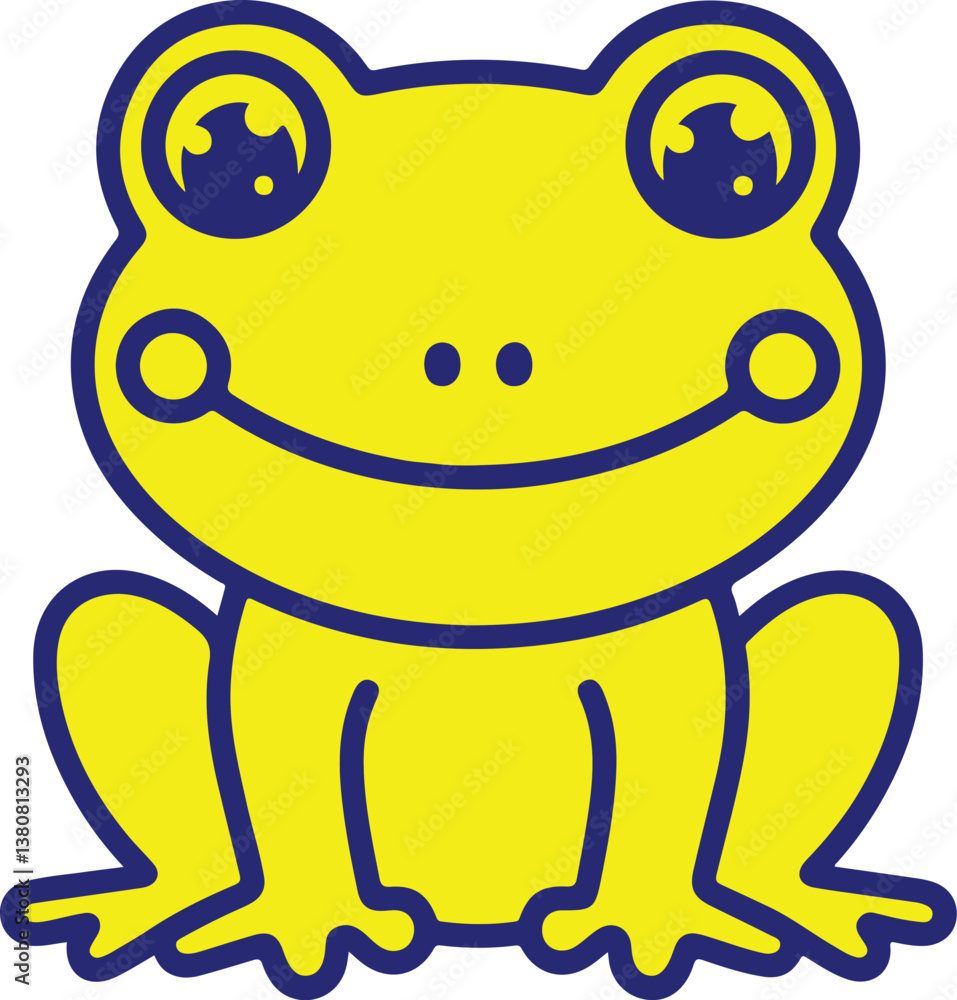 Obraz premium Frog Silhouette Vector Illustration Design