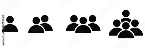 User profile login icon vector set. User icons for app or web site. User avatar icon or button. Person icon.of vector illustration