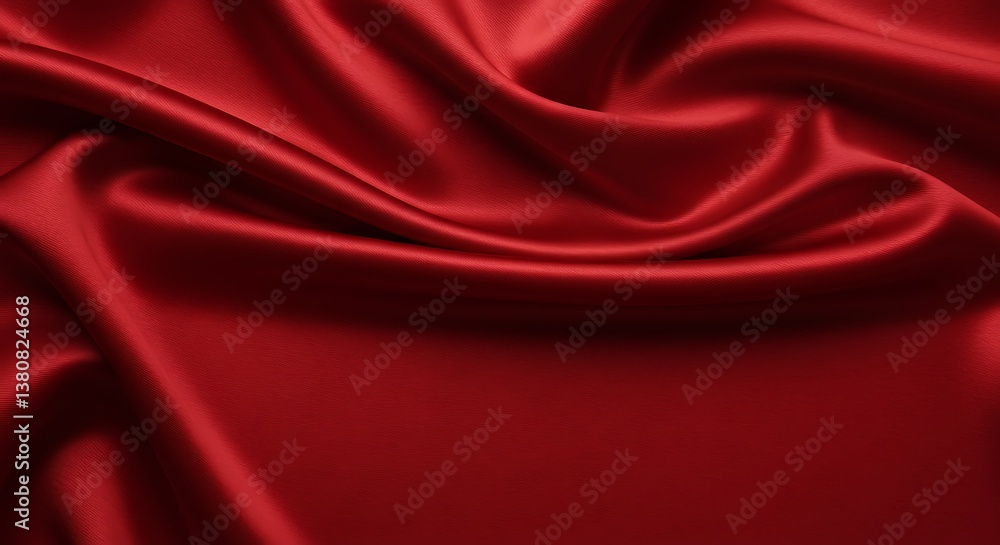 Obraz premium Crimson Drape AI Generated