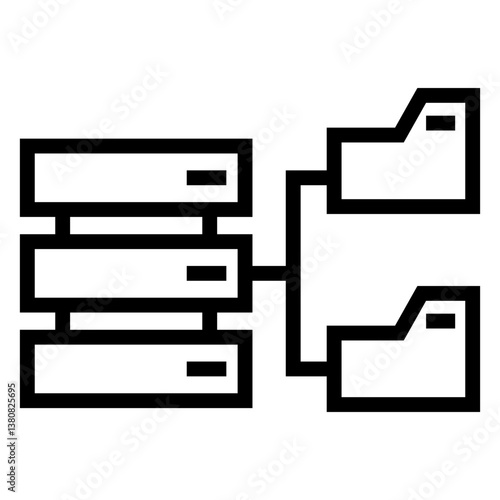 distributed file system vector iconj