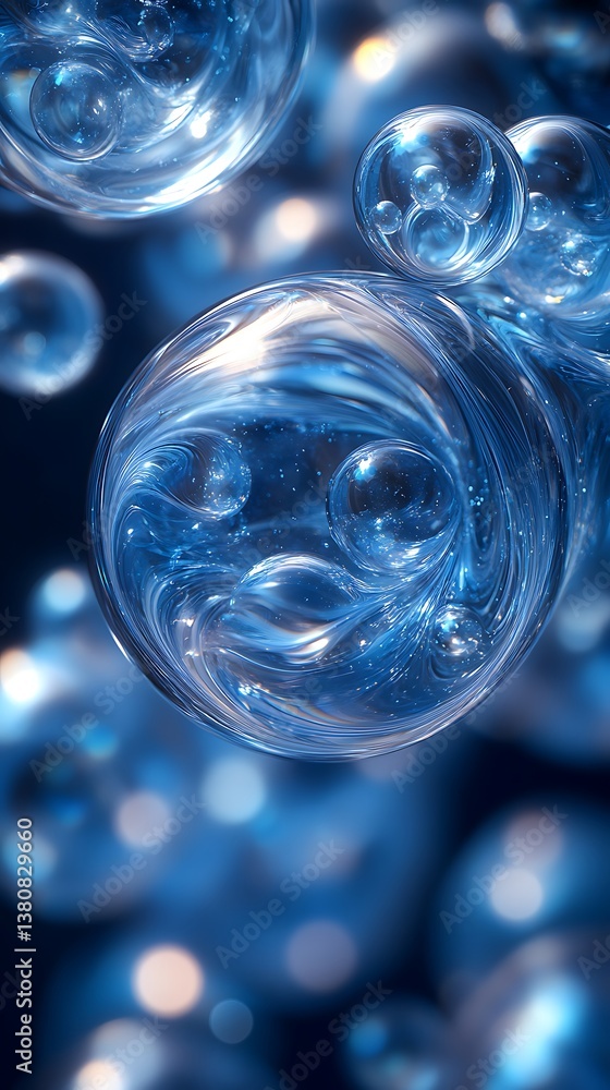 Stunning Blue Bubbles Mobile Wallpaper Background Stunning Blue Bubbles Mobile Wallpaper Background