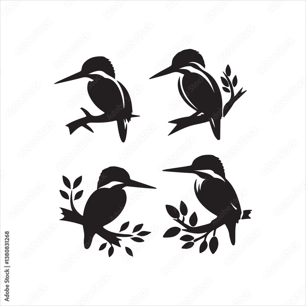 Fototapeta premium birds on a branch