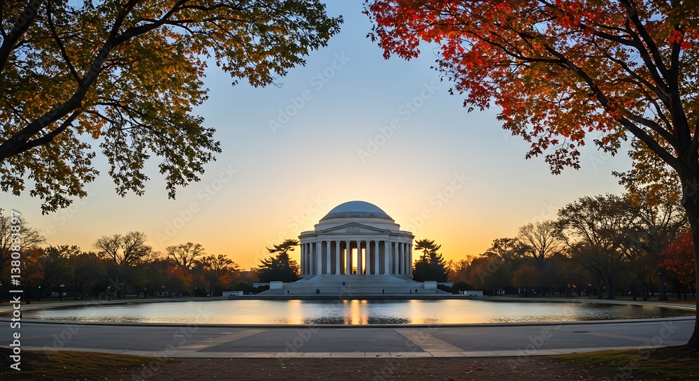 Obraz premium Autumn's Embrace AI Generated