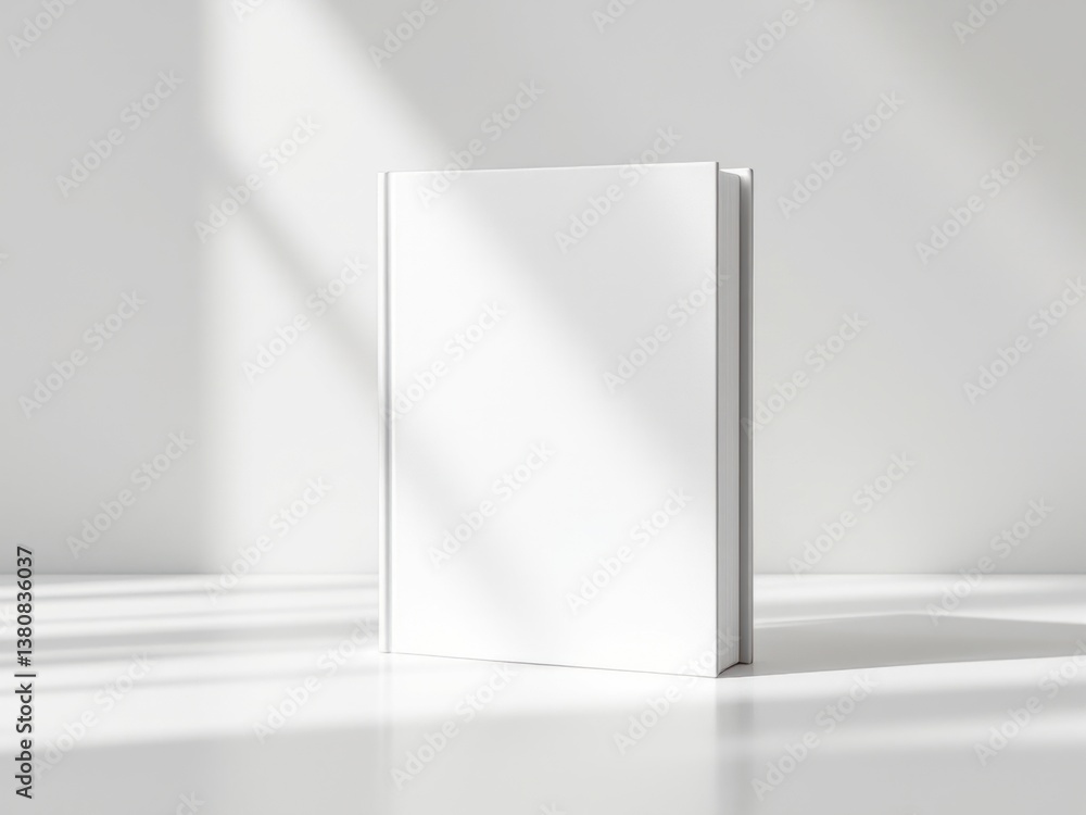 Hardcover book mock-up on isolated white background, 3d illustration Hardcover book mock-up on isolated white background, 3d illustration