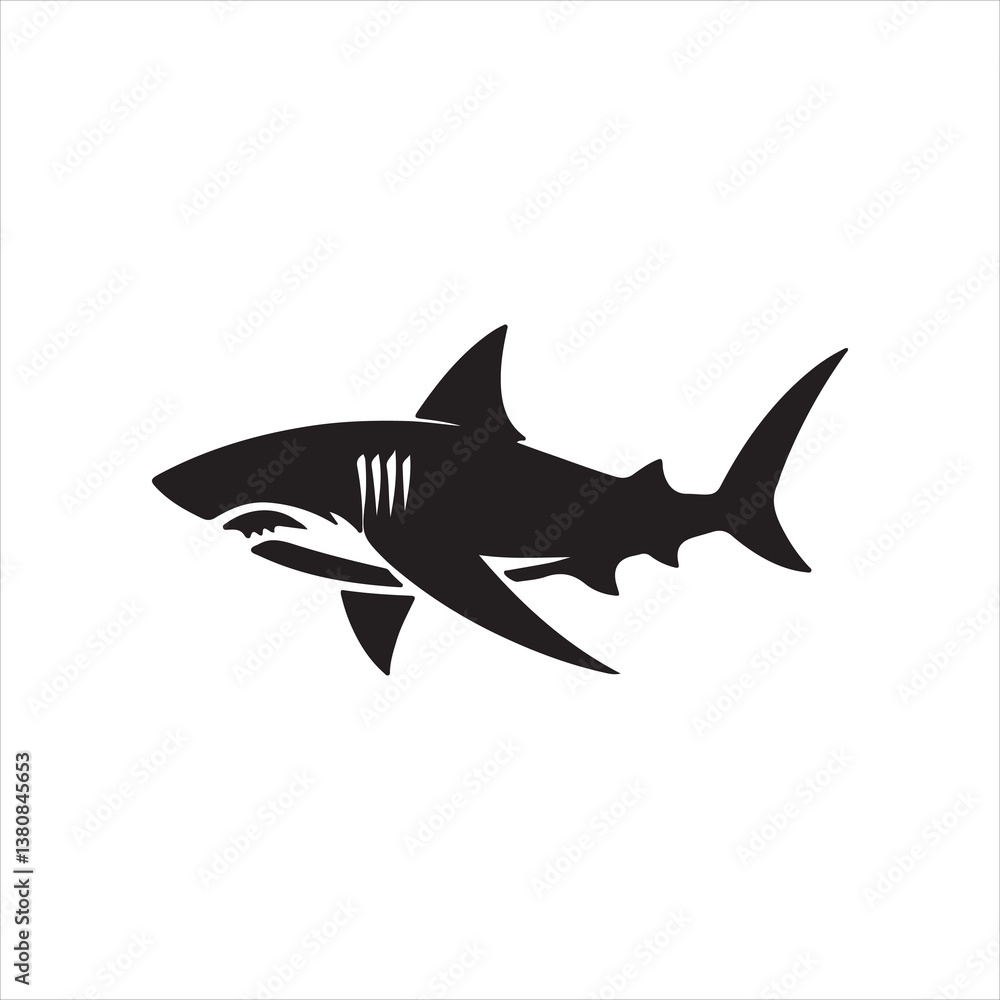 Naklejka premium shark vector illustration