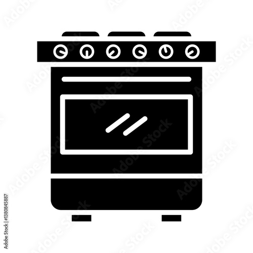 stove oven icon on white background