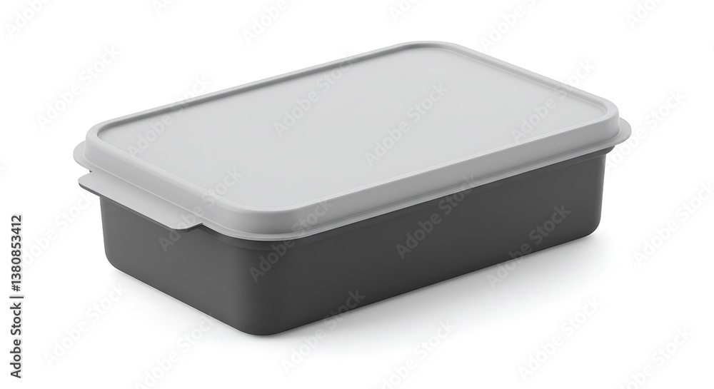 Organized Lunchbox: A sleek, gray lunchbox with a secure lid. Designed for practicality and simplicity, perfect for meal prep and storage. Organized Lunchbox: A sleek, gray lunchbox with a secure lid. Designed for practicality and simplicity, perfect for meal prep and storage.