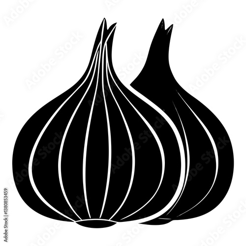 onion isolated on white background