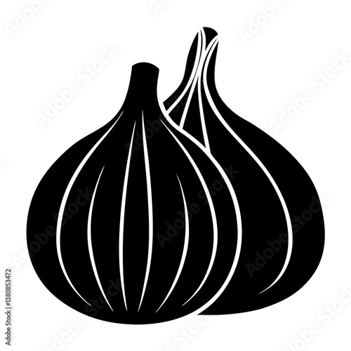 onion isolated on white