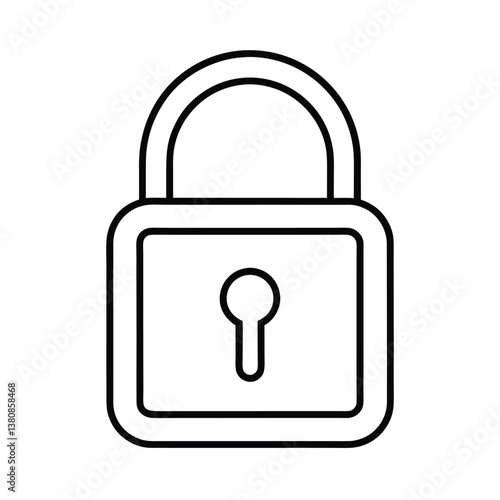 lock icon vector illustration