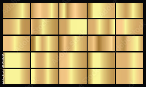Vector golden squares collection