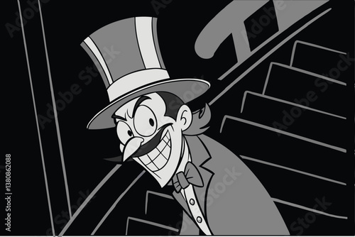 vector illustration of a man with sword