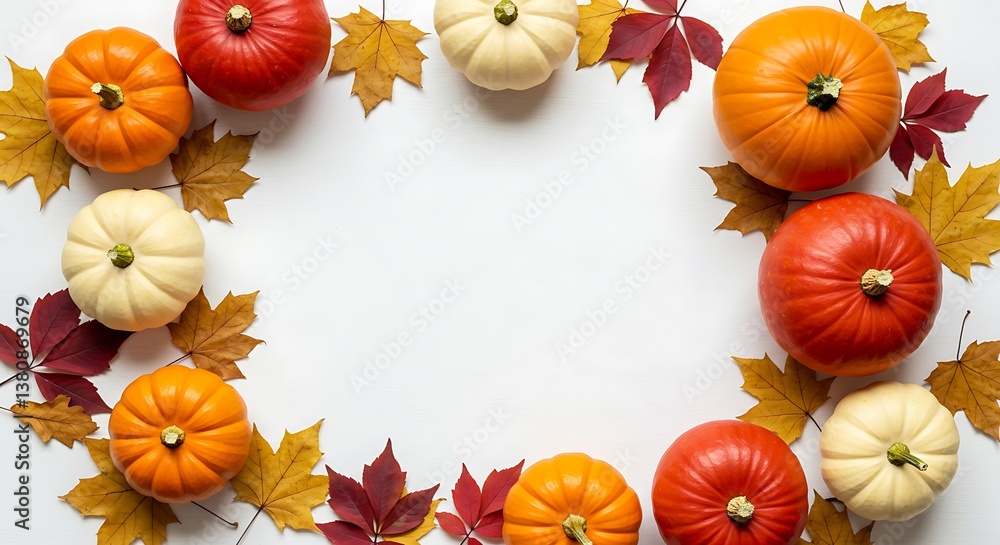 Fototapeta premium Autumn's Embrace AI Generated