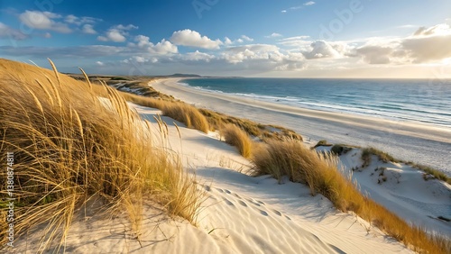 Fototapeta Naklejka Na Ścianę i Meble -  stunning-coastal-dune-landscape