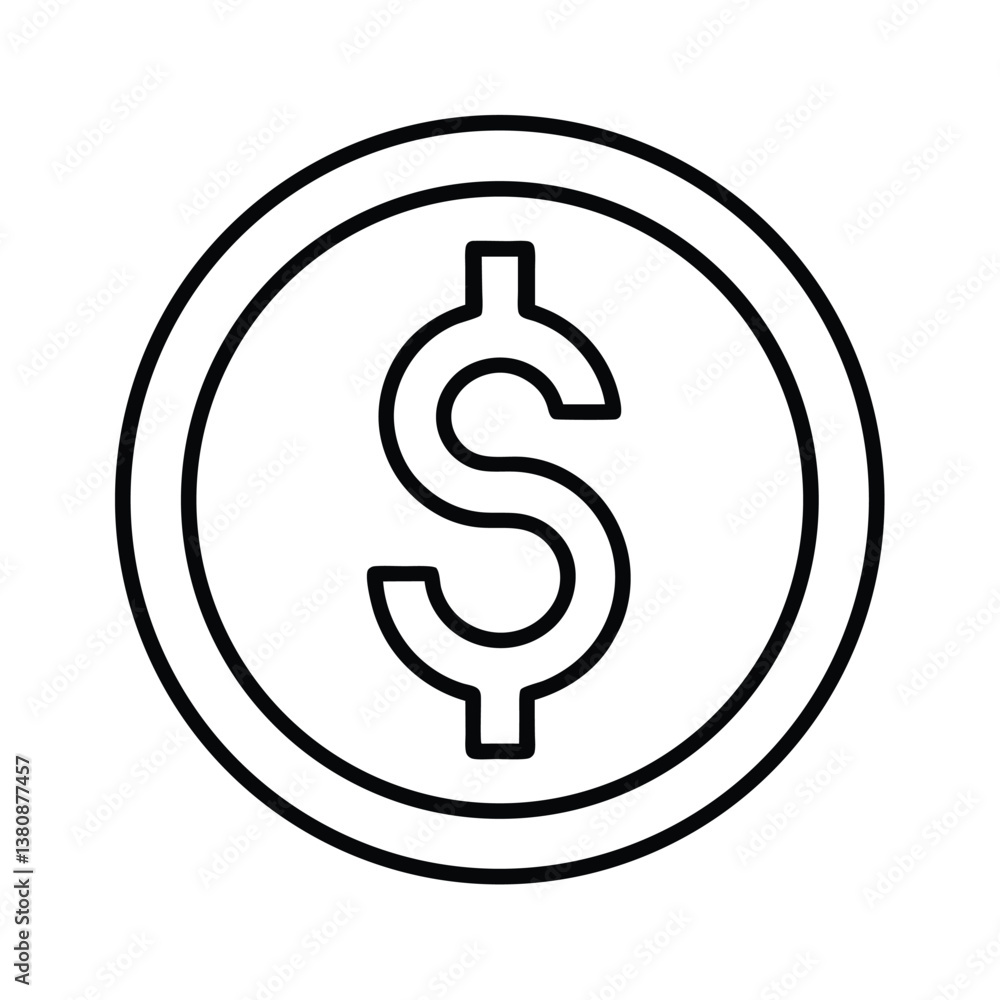 dollar icon vector illustration dollar icon vector illustration