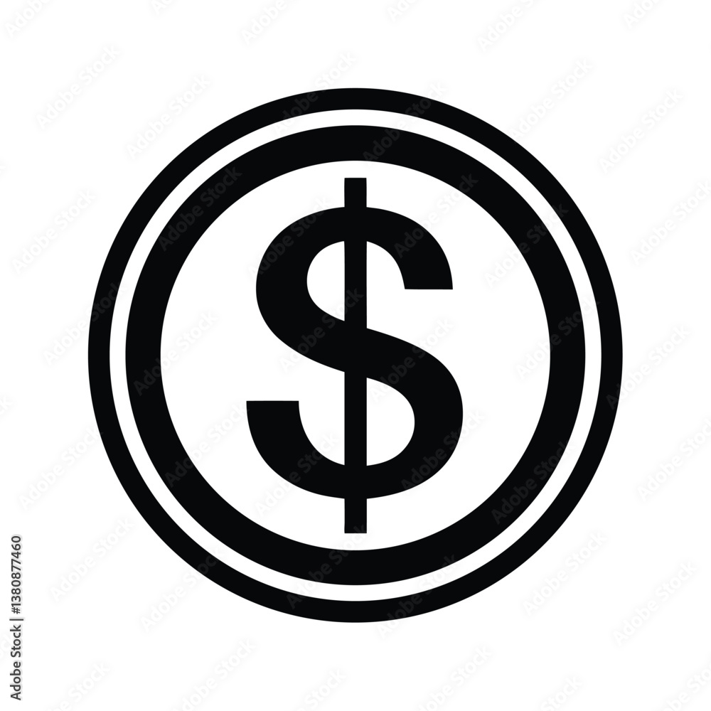 dollar sign icon vector illustration dollar sign icon vector illustration
