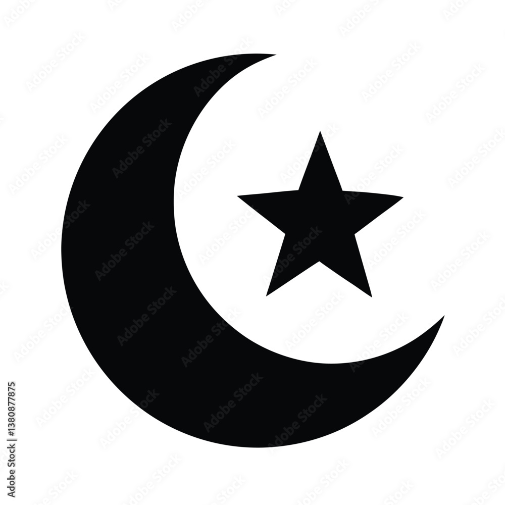 moon and star vector illustration moon and star vector illustration