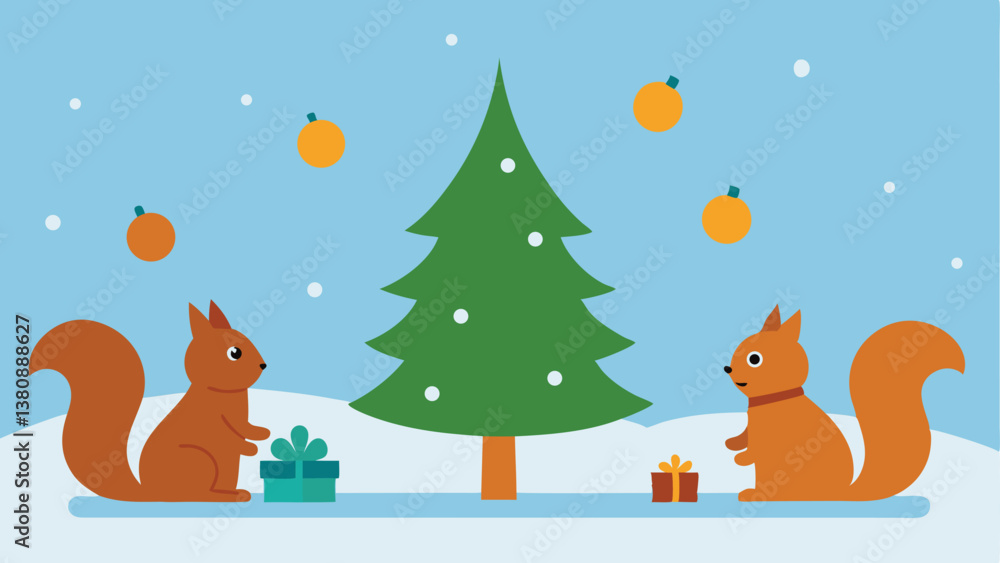 squirrel on a tree squirrel on a tree