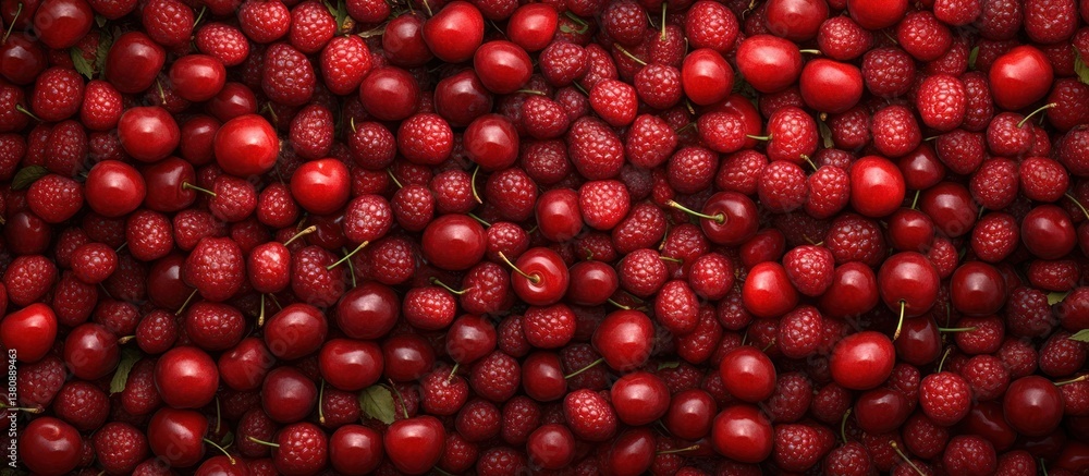 Red Berries Background Pattern Red Berries Background Pattern