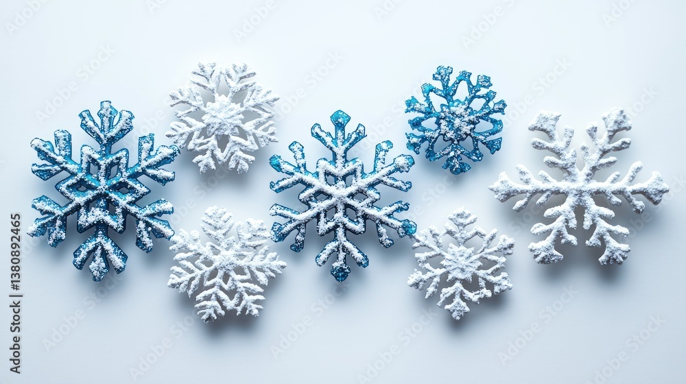 Winter Wonderland: A Festive Arrangement of Sparkling Snowflakes Winter Wonderland: A Festive Arrangement of Sparkling Snowflakes