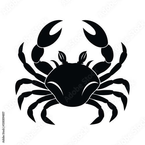 Wallpaper Mural Crab Silhouette Vector Graphic. Torontodigital.ca