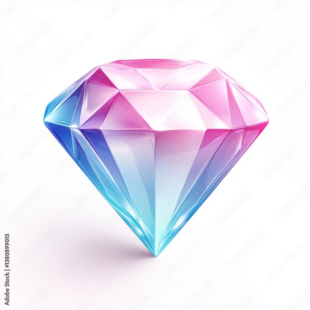 Vibrant gemstone, sparkling, isolated, white background, luxury ad Vibrant gemstone, sparkling, isolated, white background, luxury ad
