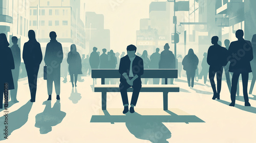 Faceless Crowd – The Loneliness of Urban Life