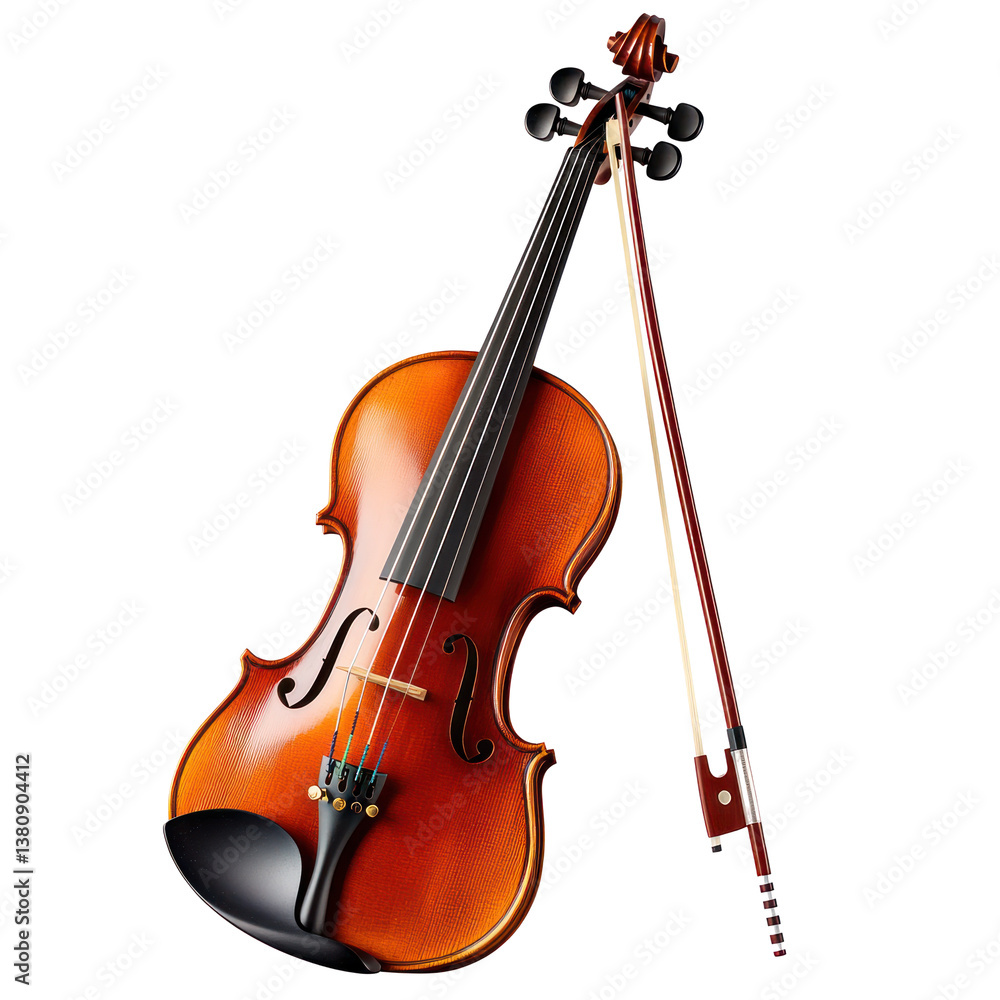 Classical Violin Isolated on transparent background Classical Violin Isolated on transparent background