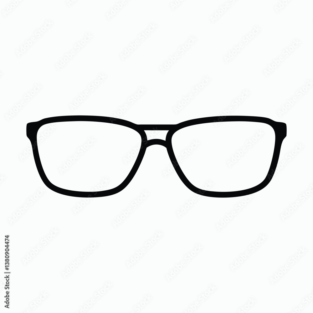 glasses isolated on white background glasses isolated on white background