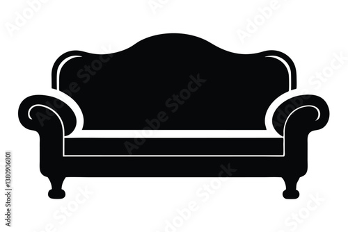 leather armchair isolated on white background