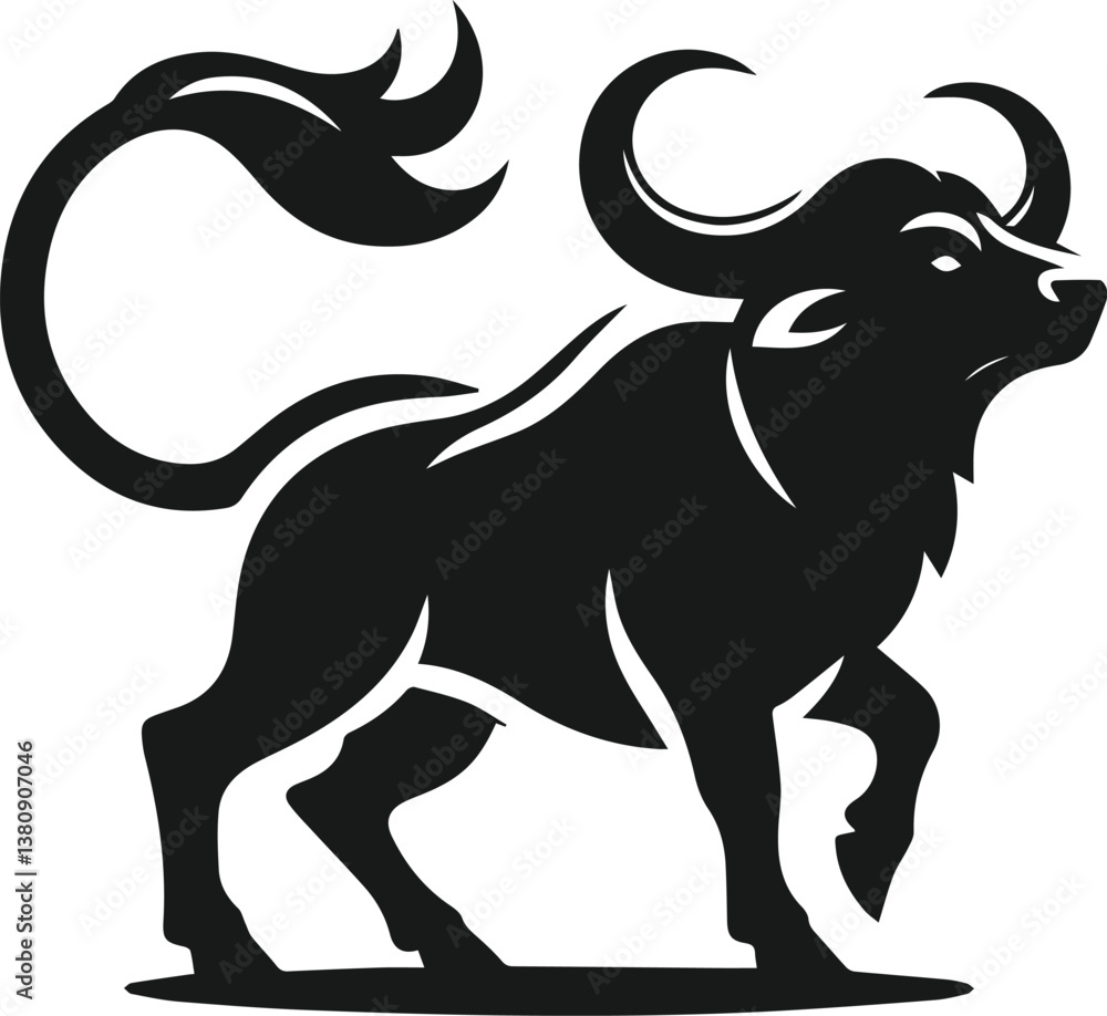 Obraz premium Buffalo silhouette