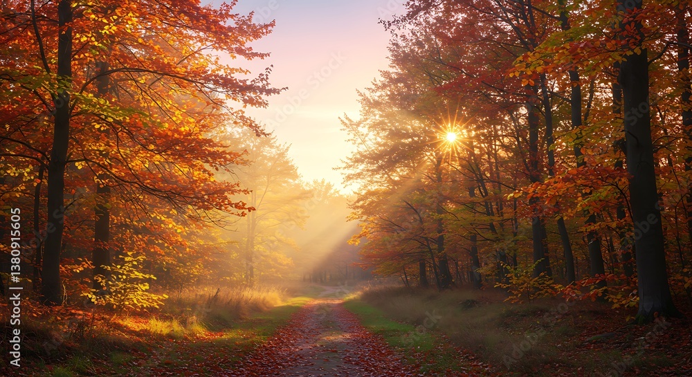 Obraz premium Golden Hour's Embrace AI Generated