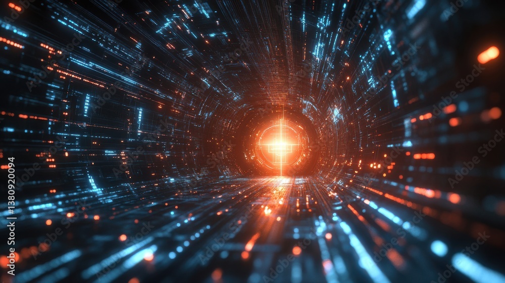 Fototapeta premium Advanced tech analytics