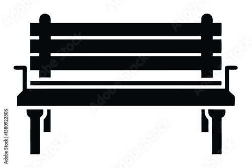 vector illustration of a bench