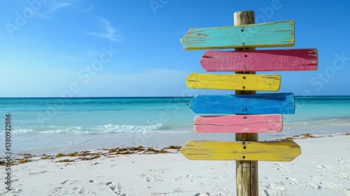 Your Message Here – Signpost by the Sea