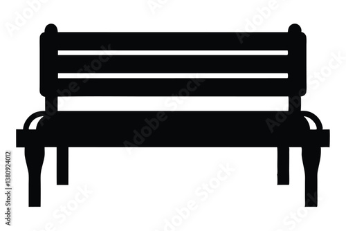 bench isolated on white background