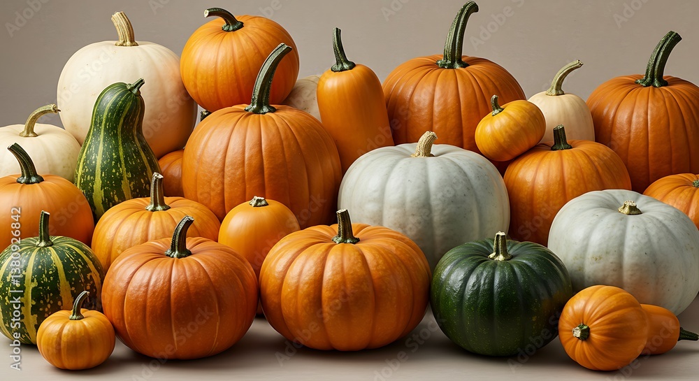 Autumn's Hues: A Pumpkin Gathering AI Generated Autumn's Hues: A Pumpkin Gathering AI Generated