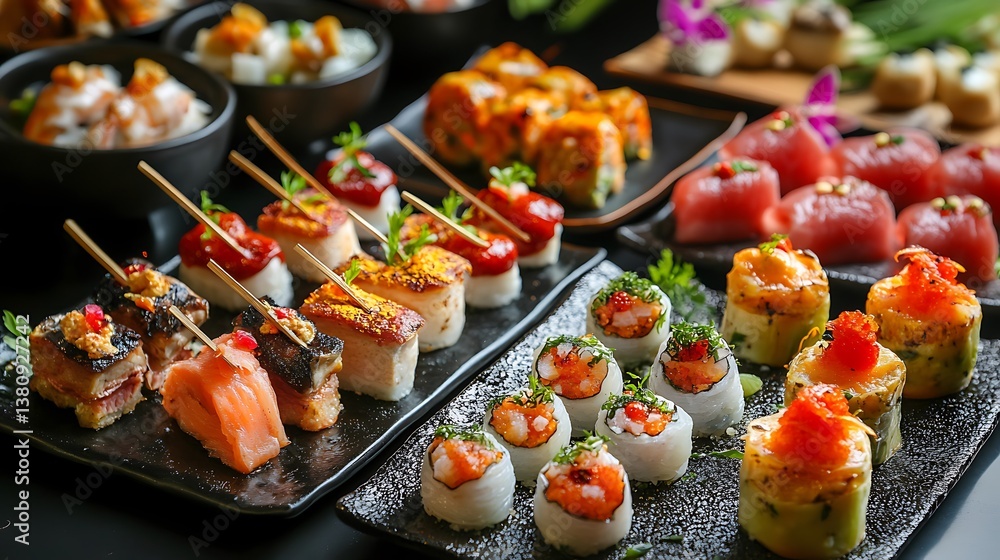 sushi on a plate sushi on a plate